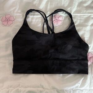Lululemon Black Camo Sports Bra